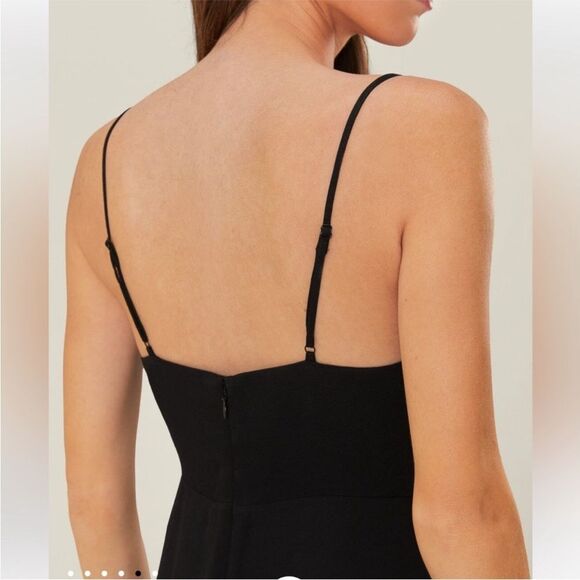 FARM RIO Black Flowered Bust Midi Dress - Color Black - Size M - Picture 4 of 4